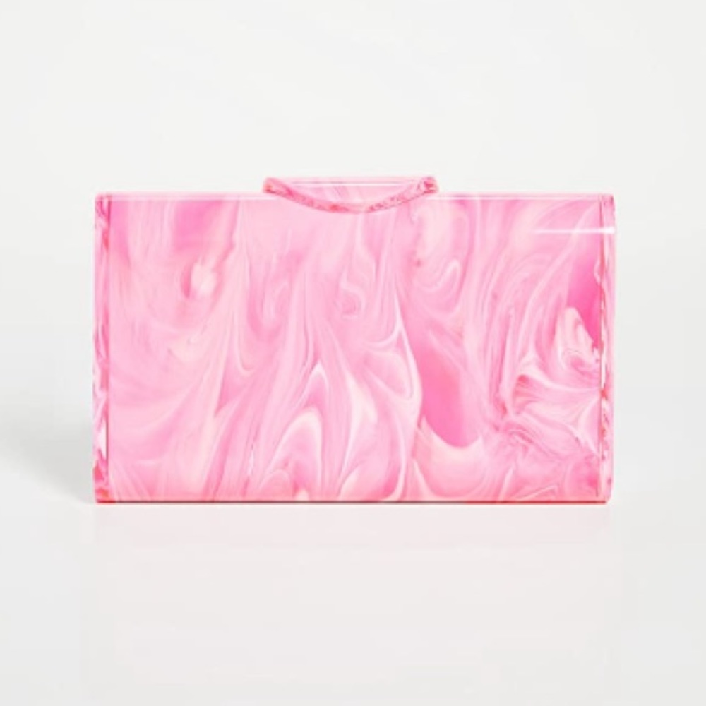 Edie Parker Mini Lara in Pink Marble NWT